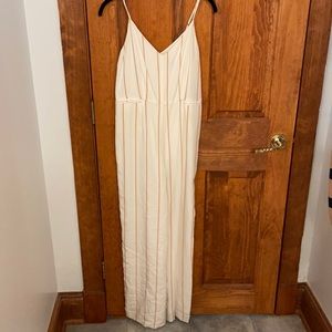 Anthropologie white jumpsuit - like new!